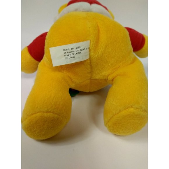 Disney Winnie the Pooh Plush Christmas Candy Cane Bear 10" Soft Toy 1998 Mattel - Picture 9 of 9